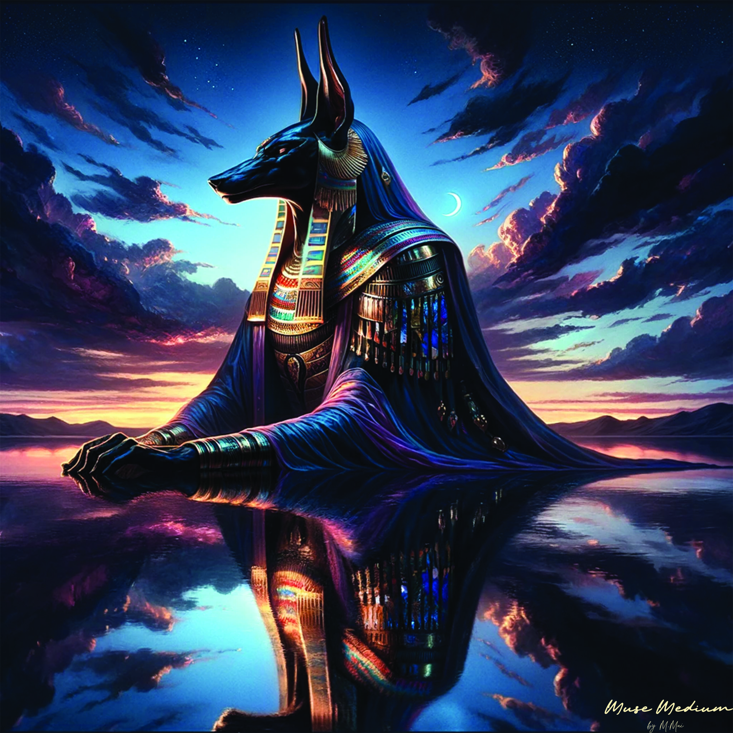 Eternal Guardian - Anubis at Twilight - Muse Medium | Mi Mai
